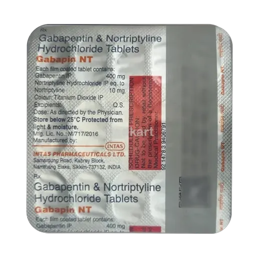 gabapin nt 400mg tablet 15's